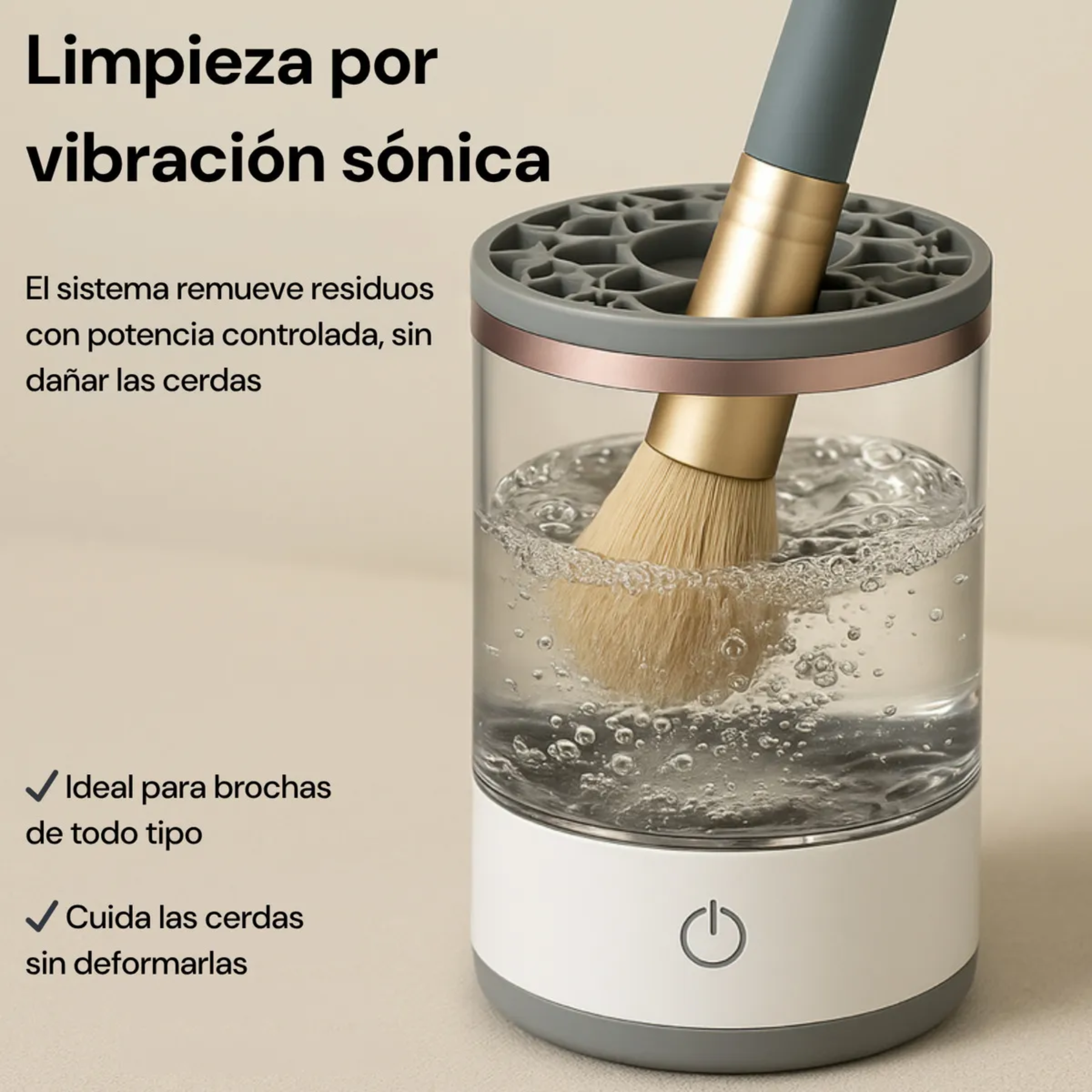 Limpiador Brochas Maquillaje Usb Pincele