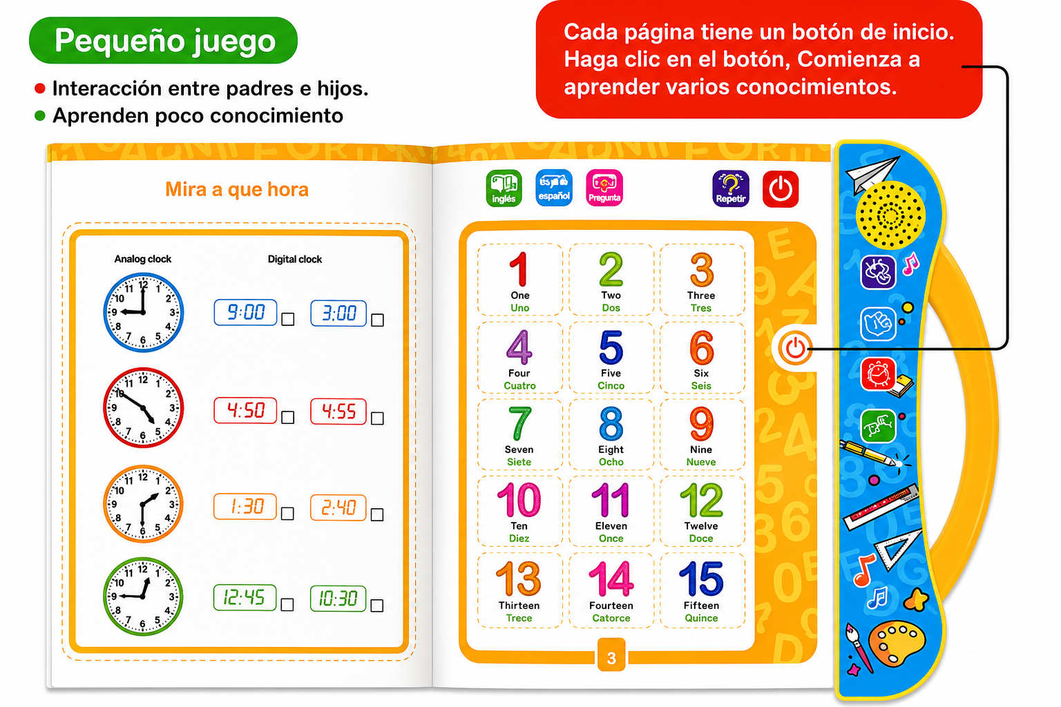 LIBRO INTERACTIVO BILINGUE PARA NIÑOS