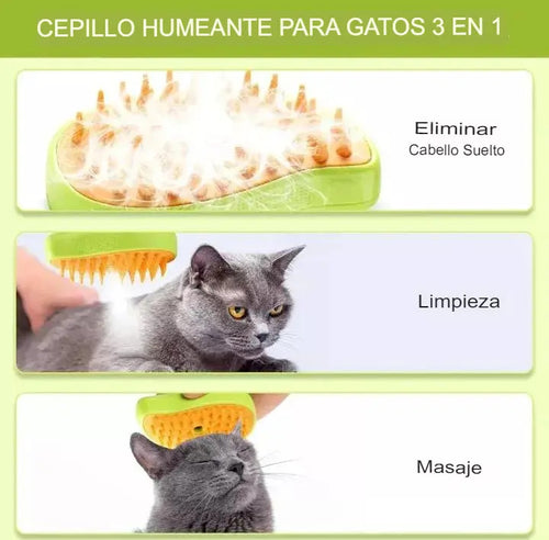 Cepillo a vapor para mascotas